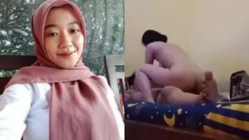 Ukhti Hijab Cantik Pasrah Goyang Atas Kasur
